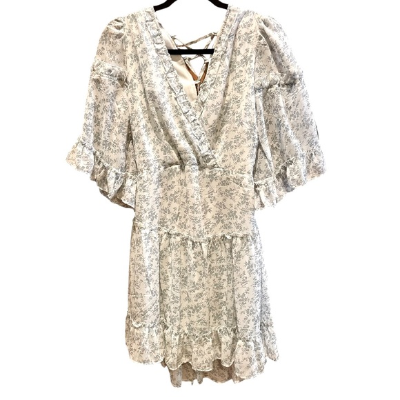 Summer floral lace up dress - Picture 1 of 2